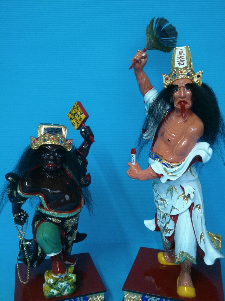 神像雕刻,七爺八爺,范將軍,謝將軍,,范謝將軍